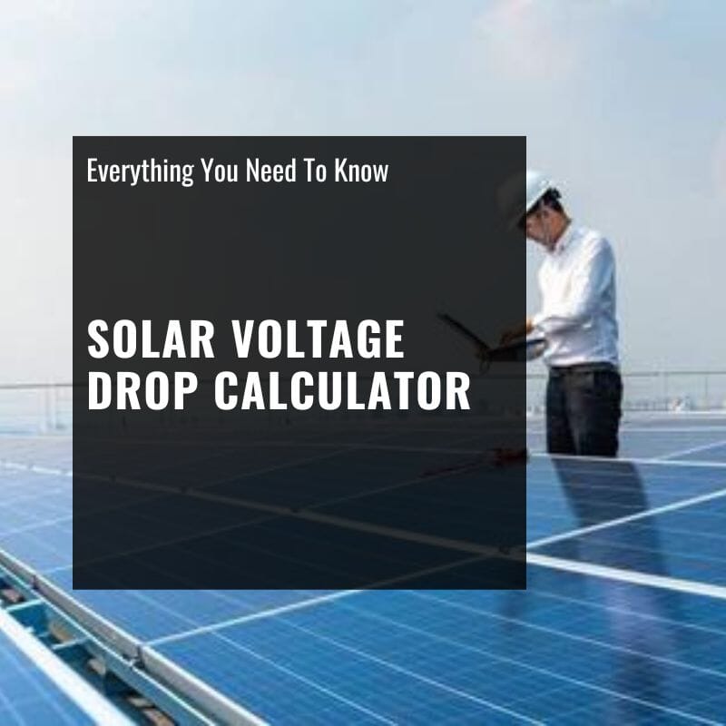 solar voltage drop calculator