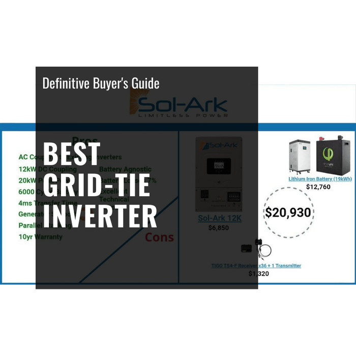 Top 4 Grid-Tie Inverters [2021] Definitive Buyer's Guide