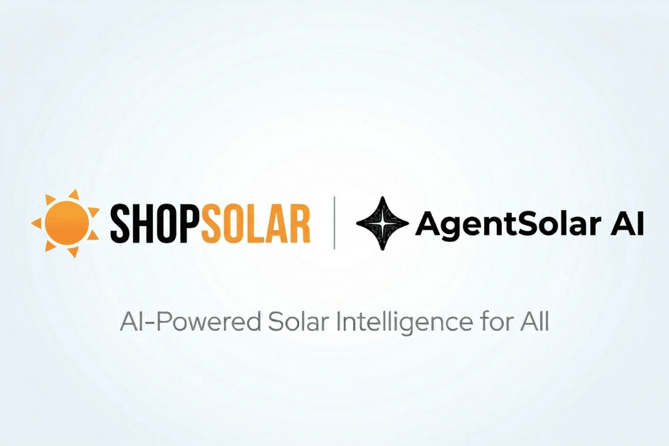 ShopSolar Invests in AgentSolar to Launch AI-Driven Era for U.S. Solar Market