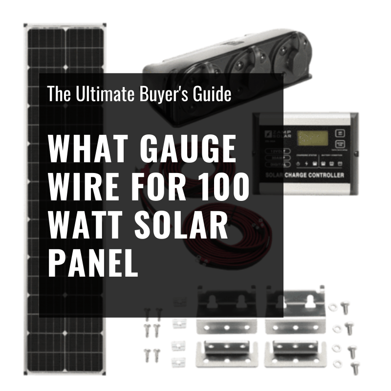 What Gauge Wire For 100 Watt Solar Panel - ShopSolar.com