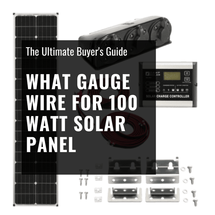 what gauge wire for 100 watt solar panel