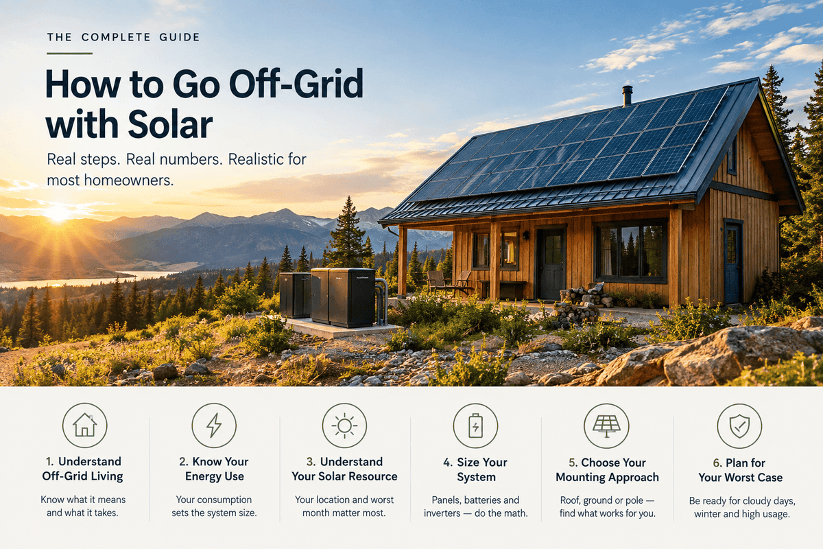 How to Go Completely Off-Grid with Solar: A Realistic Roadmap