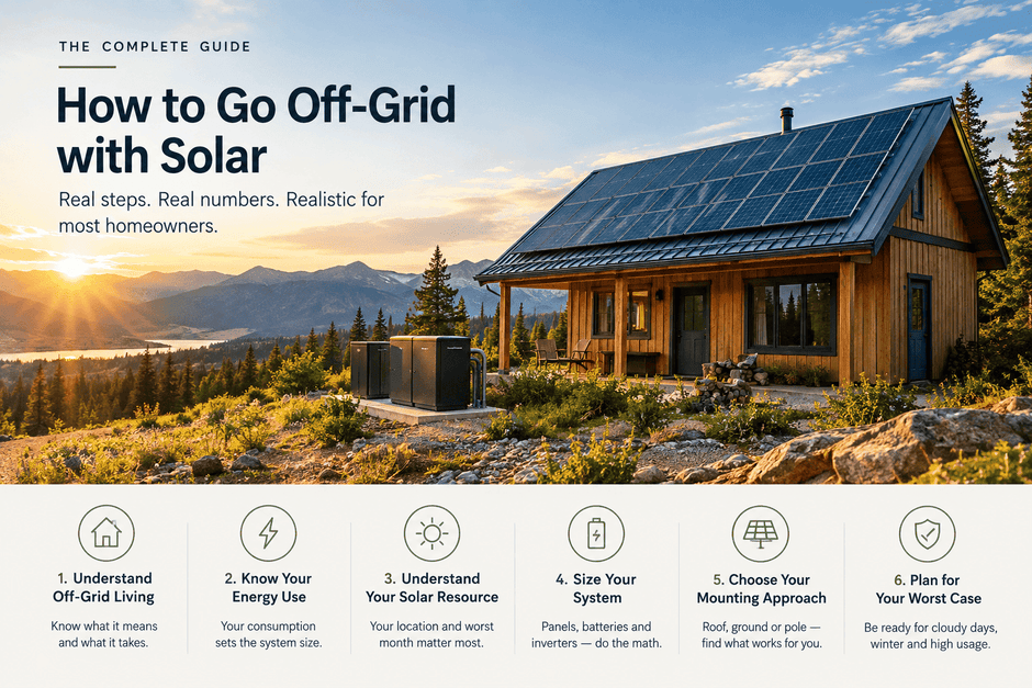How to Go Completely Off-Grid with Solar: A Realistic Roadmap