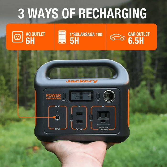 Jackery Explorer 290 Portable Power Station | 290Wh / 200W Lithium Solar Generator - ShopSolarKits.com