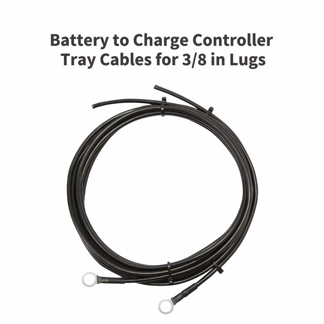 Renogy Battery to Charge Controller Tray Cables for 3/8 in Lugs - ShopSolar.com