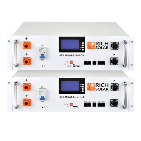 Rich Solar Server Rack Battery [Alpha 5] | Lithium Iron Phosphate Battery | 5,000Watt-hours | 10-Year Warranty - ShopSolar.com