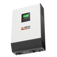 Rich Solar Hybrid Off-Grid Inverter | 2400W 24V 120A Output + 2.4kW Solar Input | 80A MPPT Charge Controller (Grid Feedback Optional) - ShopSolar.com