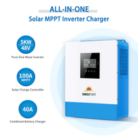 SunGold Power - Off-Grid Solar Kit 5,000W 48Vdc 120V 5.12kWh Powerwall Battery 6 x 200 Watts Solar Panels SGM-5K5E - ShopSolar.com