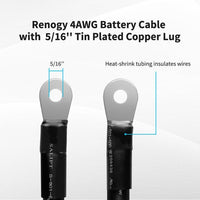 Renogy Copper Battery Interconnect Cable for 5/16 in Lugs - ShopSolar.com