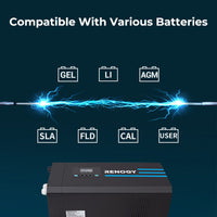 2000W 12V Pure Sine Wave Inverter Charger w/ LCD Display | R-INVT-PCL1-20111S-US - ShopSolarKits.com