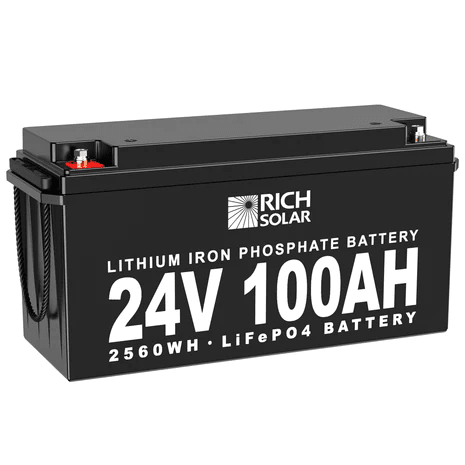 24V 100Ah LifePO4 Battery - ShopSolar.com