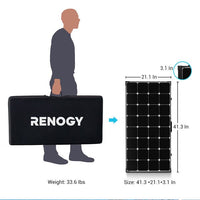 *[Open Box]* 200 Watt Eclipse Monocrystalline Solar Suitcase w/o Controller - ShopSolar.com