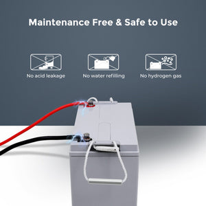 Renogy Deep Cycle AGM Battery 12 Volt 100Ah | RNG-BATT-AGM12-100 - ShopSolar.com
