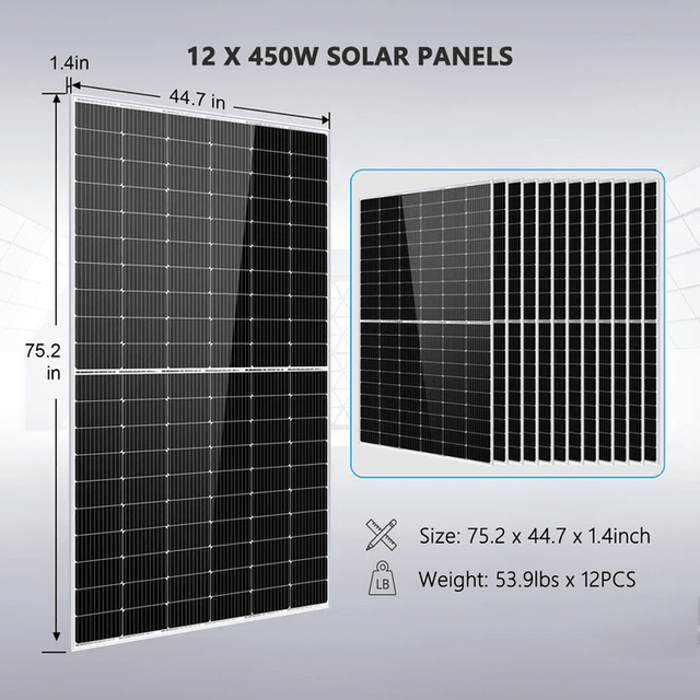 SunGold Power - Off-Grid Solar Kit 8,000W 48V 120V/240V Output 10.24kWh Lithium Battery 5400 Watt Solar Panel SGK-8MAX - ShopSolar.com