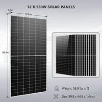 Sungold Off Grid Solar Kit 12 x 550 Watts Solar Panels 25.6kWh Lithium Battery 10kW Solar Inverter 48VDC 120V/240V SGR-10K25S - ShopSolar.com