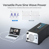 Renogy 3000W 12V Pure Sine Wave Inverter Charger w/ LCD Display - ShopSolar.com