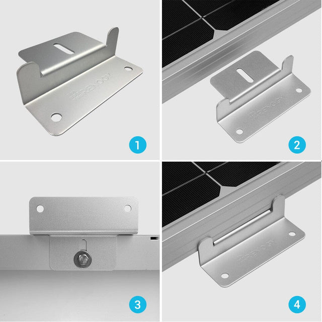 Renogy Solar Panel Mounting Z Bracket [Set of 4] - ShopSolar.com