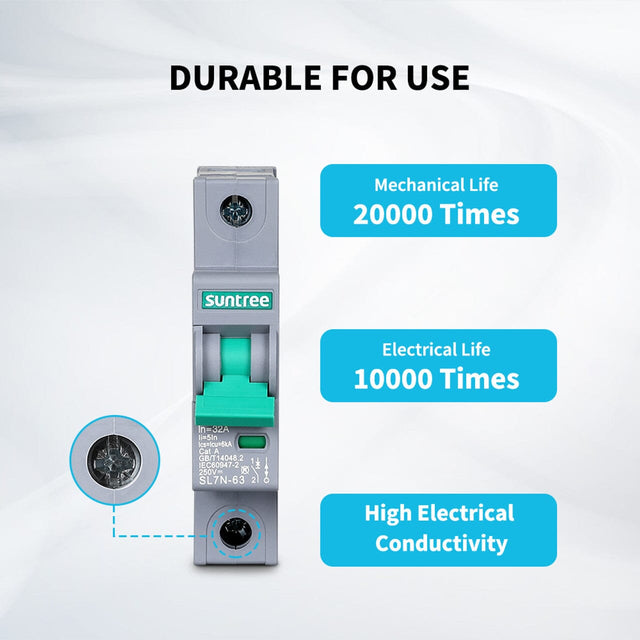 Renogy 10A/16A/32A/50A/63A 1P DC Miniature Circuit Breaker - ShopSolar.com