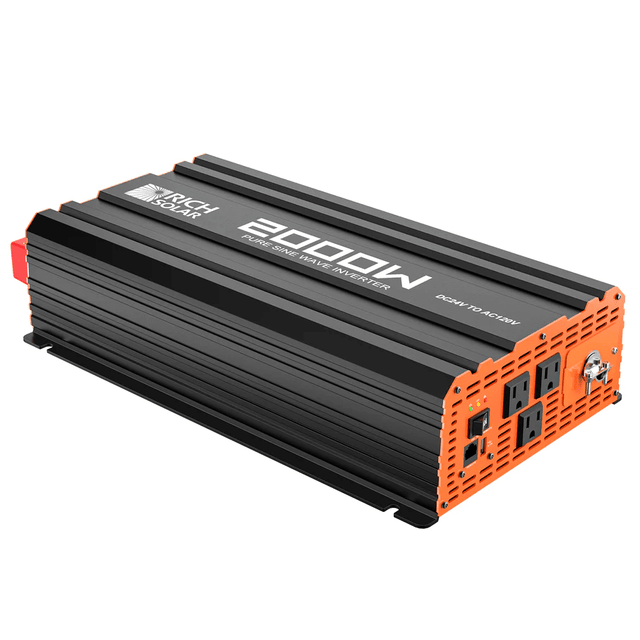 Rich Solar 2000 Watt 24 Volt Industrial Pure Sine Wave Inverter - ShopSolar.com