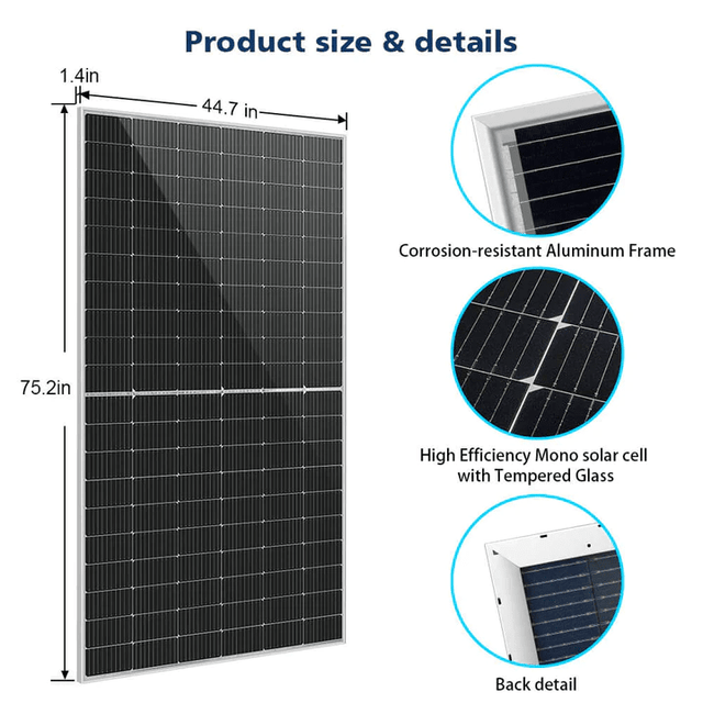 Sungold 460 Watt Bifacial Perc Solar Panel - ShopSolar.com