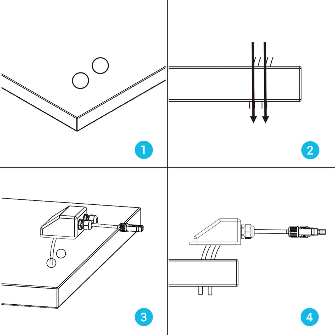 Renogy Solar Double Cable Entry Gland - ShopSolar.com