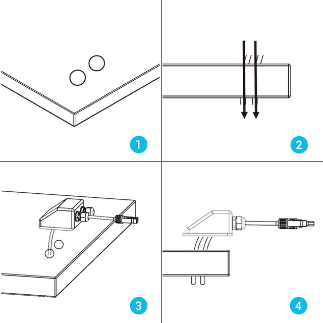 Renogy Solar Double Cable Entry Gland - ShopSolar.com