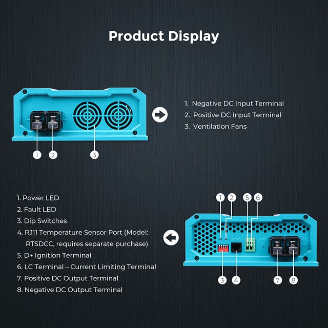 Renogy 12V 60A DC to DC Battery Charger - ShopSolar.com