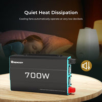 Renogy 700W 12V Pure Sine Wave Inverter - ShopSolar.com