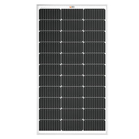 MEGA 100 | 100 Watt Solar Panel | Silver or All Black | Premier 12V Off-Grid Solar Panel for Vans, Campers, Boats | 25-Year Output Warranty | UL Certified