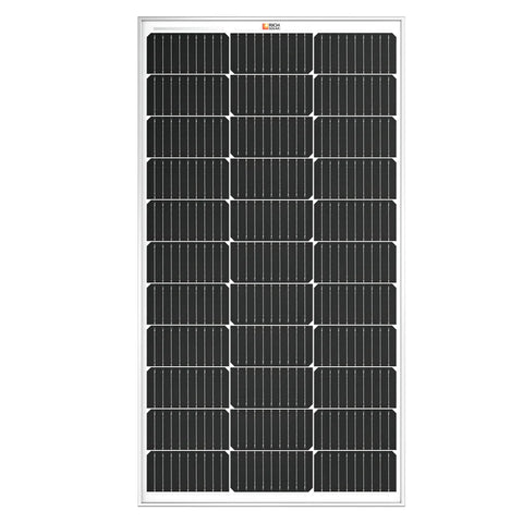 MEGA 100 | 100 Watt Solar Panel | Silver or All Black | Premier 12V Off-Grid Solar Panel for Vans, Campers, Boats | 25-Year Output Warranty | UL Certified