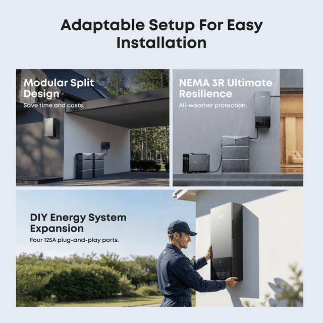 Anker SOLIX Power Dock for E10 Automatic Backup Kit | 10–30 kW Turbo Output | Storm Guard + Smart Grid | NEMA 3R | Easy DIY Install - ShopSolar: Complete Solar Kits + Lifetime Customer Support