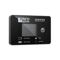 Rich Solar Inverter Remote Control | LCD Display | Nova Pure, Switch & Supercharger Compatible | Flush Mount | Wired Control - ShopSolar.com