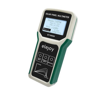 Elejoy 1800W MPPT Solar Panel Multimeter & Watt Meter | Portable PV Performance Tester | No Battery Required | Includes MC-4 & Alligator Clips