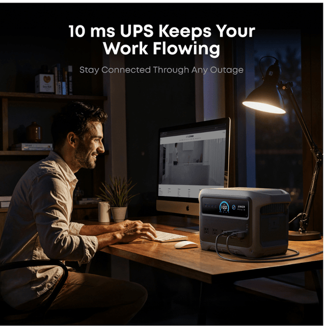 Anker SOLIX C1000 Gen2 Portable Power Station | 1,024Wh / 2,000W | 49-Min UltraFast Recharge | 600W Solar Input | Choose Your Bundle Option | 5-Year Warranty - ShopSolar: Complete Solar Kits + Lifetime Customer Support