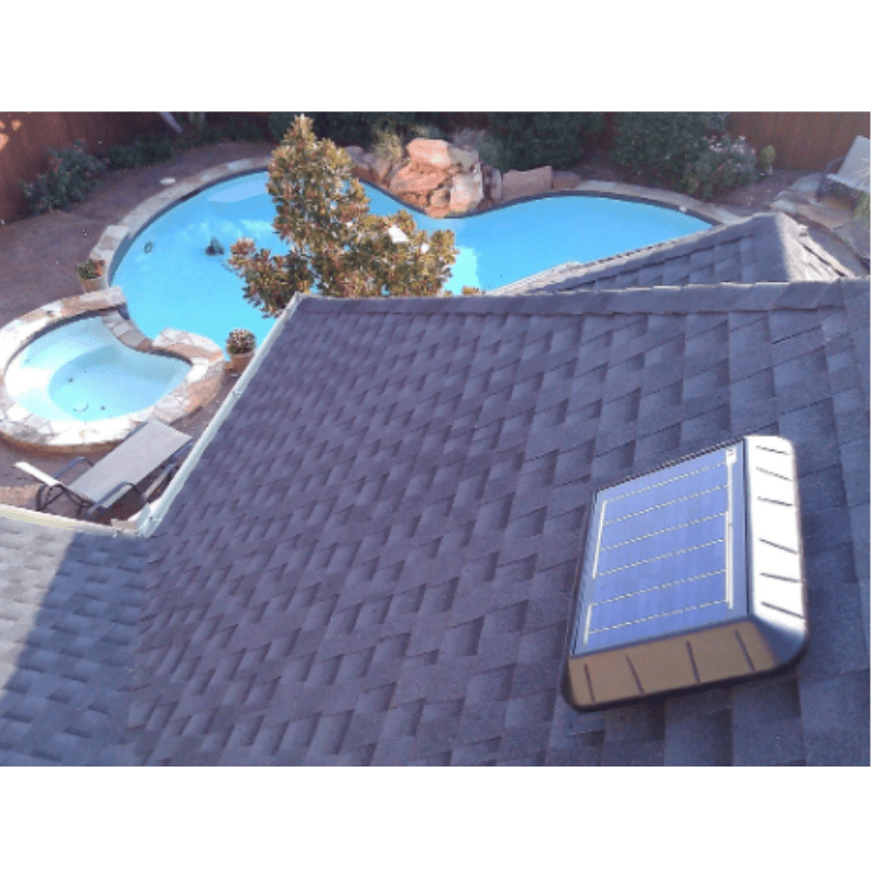 SunRise Solar Attic Fan with Integrated Solar Panel | 30W–45W Options | Flat or Curb Base | Up to 2,800 sq/ft Cooling - ShopSolar: Complete Solar Kits + Lifetime Customer Support