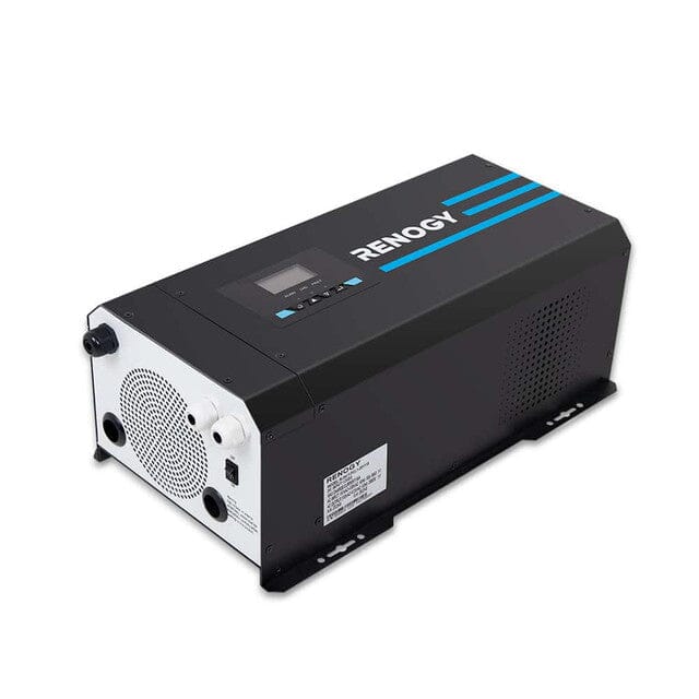 Renogy 3000W 12V Pure Sine Wave Inverter Charger w/ LCD Display - ShopSolar.com