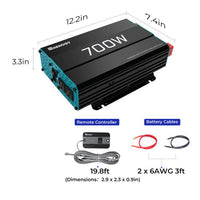 Renogy 700W 12V Pure Sine Wave Inverter - ShopSolar.com