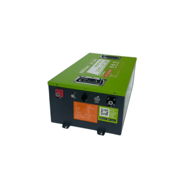 NUEPower 48V 105Ah LiFePO4 Battery & Smart Charger Kit | 5,120Wh | IP65 Metal Case | Bluetooth + LCD | 5-Year Warranty - ShopSolar: Complete Solar Kits + Lifetime Customer Support