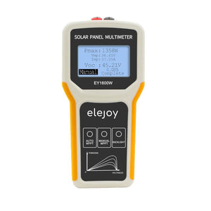 Elejoy 1600W MPPT Solar Panel Multimeter & Watt Meter | Portable PV Performance Tester | No Battery Required | Includes MC-4 & Alligator Clips