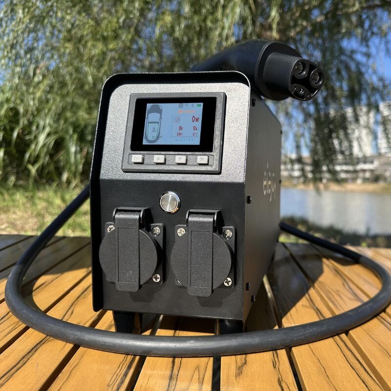 Elejoy 3000W Tesla V2L Power Discharger | 3.3kW Output | 120V/240V Dual Voltage | NACS Compatible | 1-Year Warranty