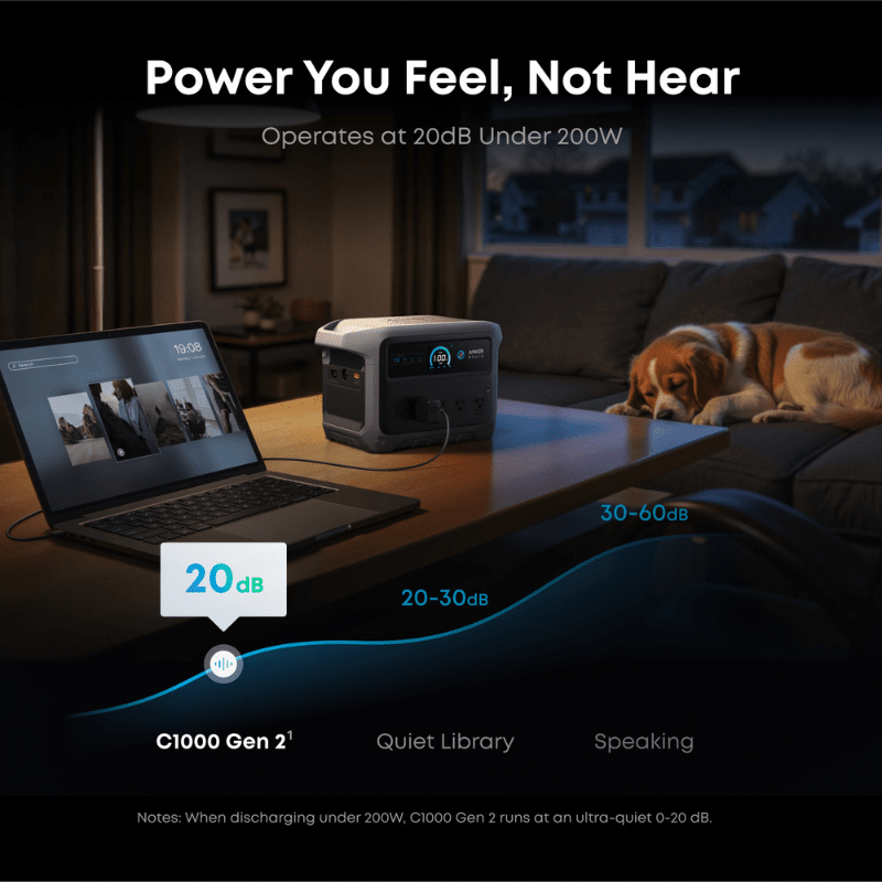 Anker SOLIX C1000 Gen2 Portable Power Station | 1,024Wh / 2,000W | 49-Min UltraFast Recharge | 600W Solar Input | Choose Your Bundle Option | 5-Year Warranty - ShopSolar: Complete Solar Kits + Lifetime Customer Support