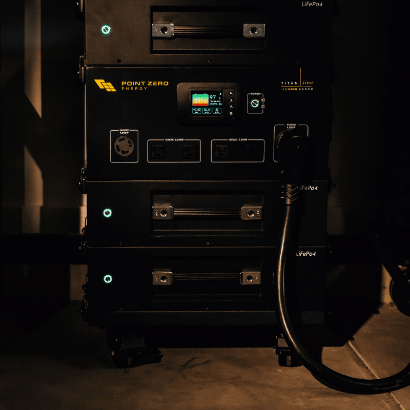 Point Zero Energy Titan 240SP Solar Kits - 4,000W / 2,500Wh Portable Power Station + Choose Your Custom Bundle - ShopSolar.com