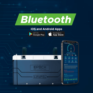 Epoch 12V 460Ah LiFePO4 Battery | IP67 Waterproof | Bluetooth Monitoring + Heating | 10-Year Warranty - ShopSolar: Complete Solar Kits + Lifetime Customer Support