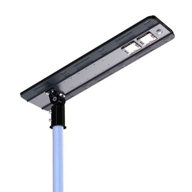 Solar Powered Integrated Daylight CREE LED Area Post Light, Aluminum Ai-smart Activated With Dusk To Dawn Continues Illumination - ShopSolar.com