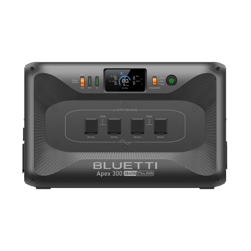 BLUETTI [APEX 300] Modular Power Station | 3,840W / 2,765Wh | 120V/240V Dual Voltage | 5-Year Warranty | Choose Your Bundle - ShopSolar: Complete Solar Kits + Lifetime Customer Support