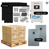 4.8kW Complete Solar Power System - Sol-Ark 15K + [20.4-28.6kWh Lithium Battery Bank] + 12 x 400W Mono Solar Panels | Includes Schematic [BPK-PRO]