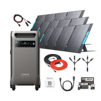 Anker F3800 1200W Kit [1 x Anker F3800 + 3 x Anker SOLIX PS400 Solar Panels]