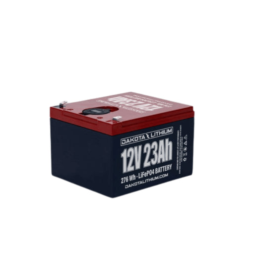 Dakota Lithium 12V 23Ah |  LIFEPO4 Lithium Single Battery with Dual USB Ports & Voltmeter - ShopSolar.com