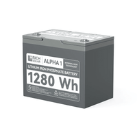 Rich Solar 12V 100Ah LiFePO4 Lithium Iron Phosphate Battery w/ Internal Heating and Bluetooth Function | ALPHA 1 | ALPHA 1 LITE | ALPHA 1 PRO - ShopSolar.com