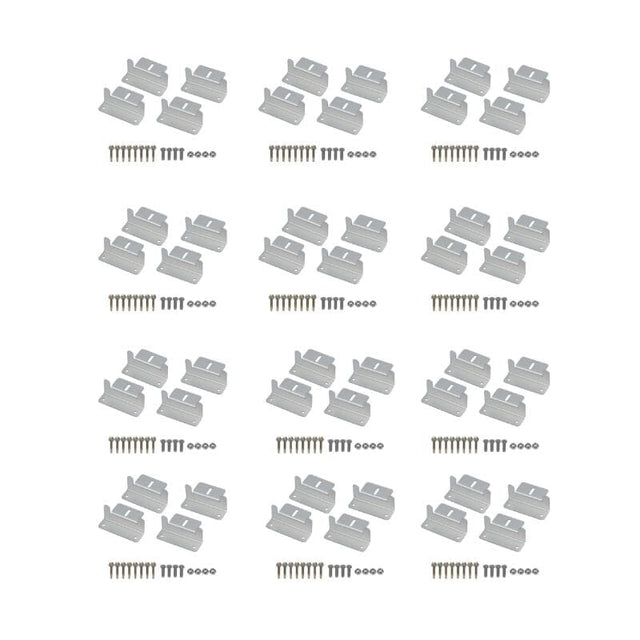 Z-Bracket Sets for Mounting Solar Panels (Choose # of Panels) | 4 x Brackets Per Solar Panel [One Per Corner] | High-Quality Anodized Aluminum - ShopSolar.com